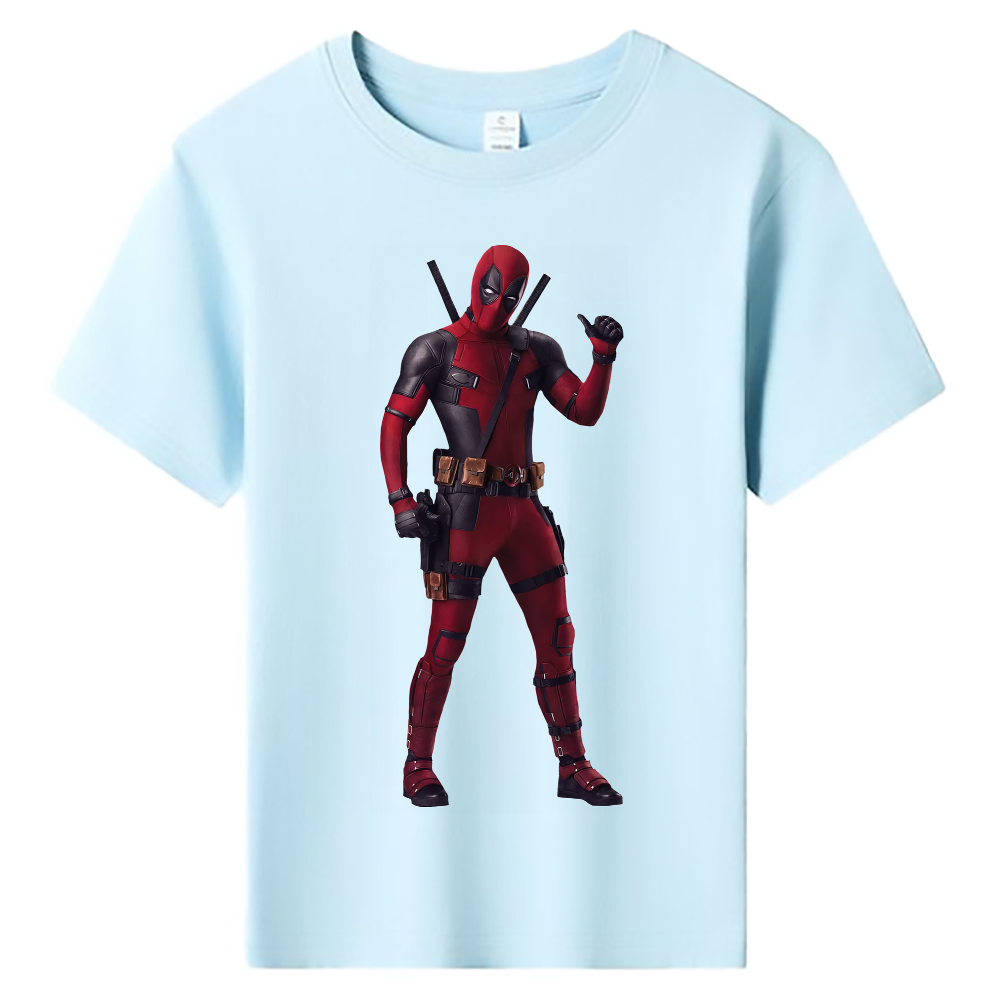 （画像用） Deadpool デッドプール 綿100％キッズTシャツ（フロントプリント）